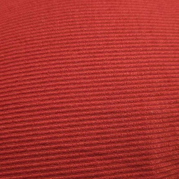 Loft Rust Red Orange Ribbed Sleeveless Tie-back Wrap Wide-Leg Jumpsuit Size XS - Picture 11 of 13